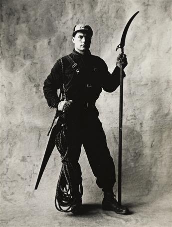 IRVING PENN (1917-2009) Tree Pruner, New York, from the Small Trades series. 1951.                                                               